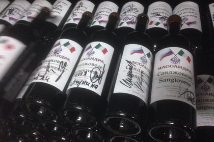 «Массандра» заложила вино в честь визита итальянских депутатов в Крым