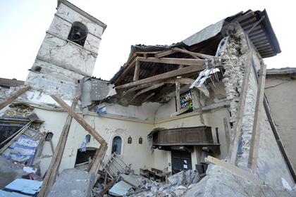 В центральной части Италии произошло новое мощное землетрясение