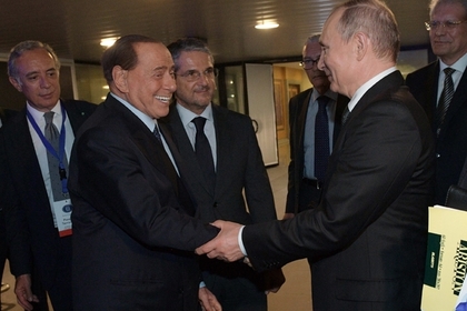 Берлускони рассказал о встрече с Путиным в честь дня рождения