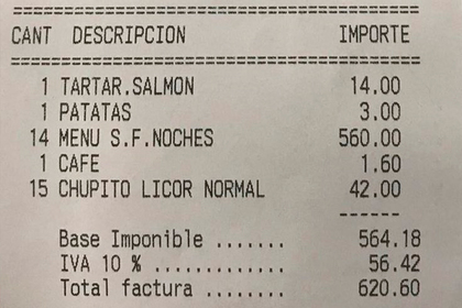 Полиция догнала не заплативших 600 евро за ужин посетителей испанского ресторана