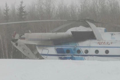 Российский вертолет упал сразу после взлета